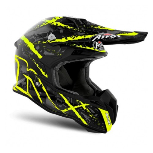 AIROH TERMINATOR OPEN VISION CARNAGE YELLOW MATT