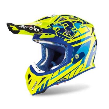 AIROH AVIATOR 2.3 REP. CAIROLI BLUE YELLOW GLOSS