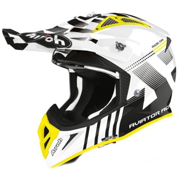 AIROH AVIATOR ACE NEMESI WHITE GLOSS